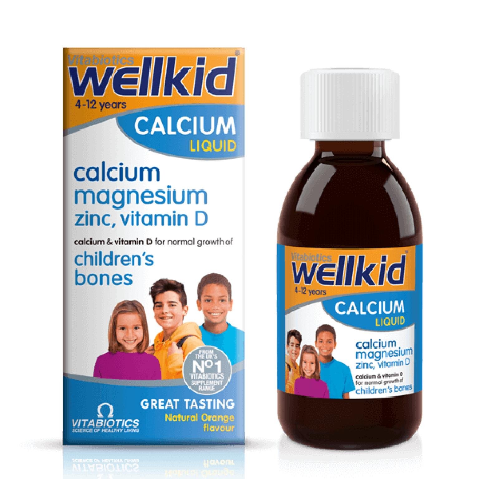 Vitabiotics Wellkid Calcium Megnesium Zinc & Vitamin D Liquid 150ml